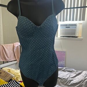 Studded Blue Bodysuit